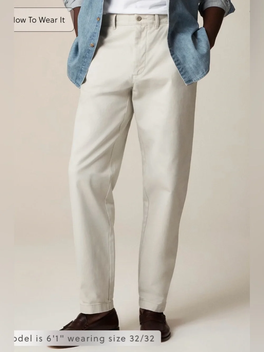 J.Crew Classic chino pant in stone